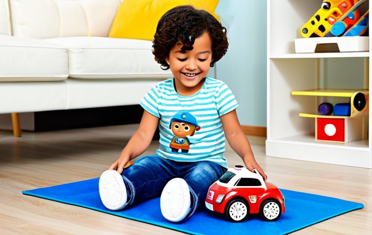Transforming Toy Fun**

"A child (age 6-8) fully clothed in jeans and a t-shirt playing with a Robocar Poli transforming toy on a colorful playmat in a bright, sunny playroom. The child is smiling and engaged. Safe for work, appropriate content, professional, modest, family-friendly, perfect anatomy, correct proportions, natural pose, well-formed hands, proper finger count, natural body proportions."

**
