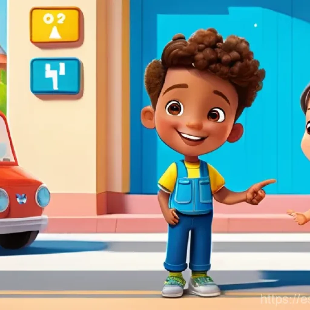 로보카폴리와 디자인 철학 - **Prompt:** "A vibrant animated scene featuring the Robocar Poli rescue team – Poli the blue police ...