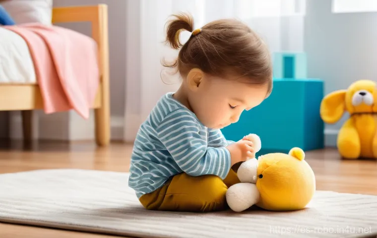 로보카폴리 넷플릭스 - Two young children, a boy and a girl, both wearing casual, age-appropriate clothes (e.g., t-shirts a...