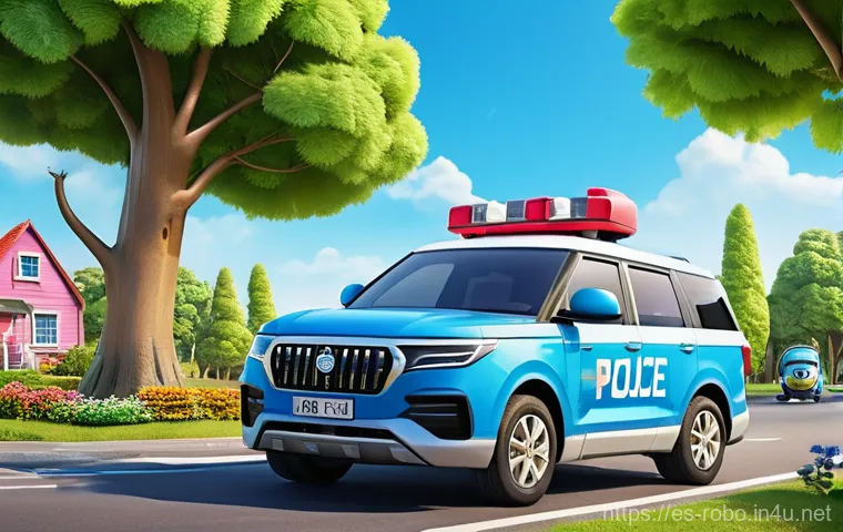 로보카폴리 인형 가격 비교 - A cheerful and vibrant illustration showcasing the Robocar Poli rescue team in action. Poli the blue...