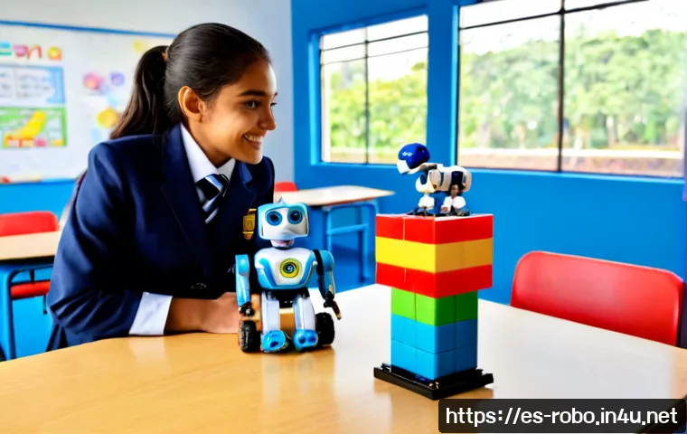 로보카폴리와 STEM 교육 - Photorealistic Spanish-speaking elementary classroom STEM activity, diverse Latin American children ...